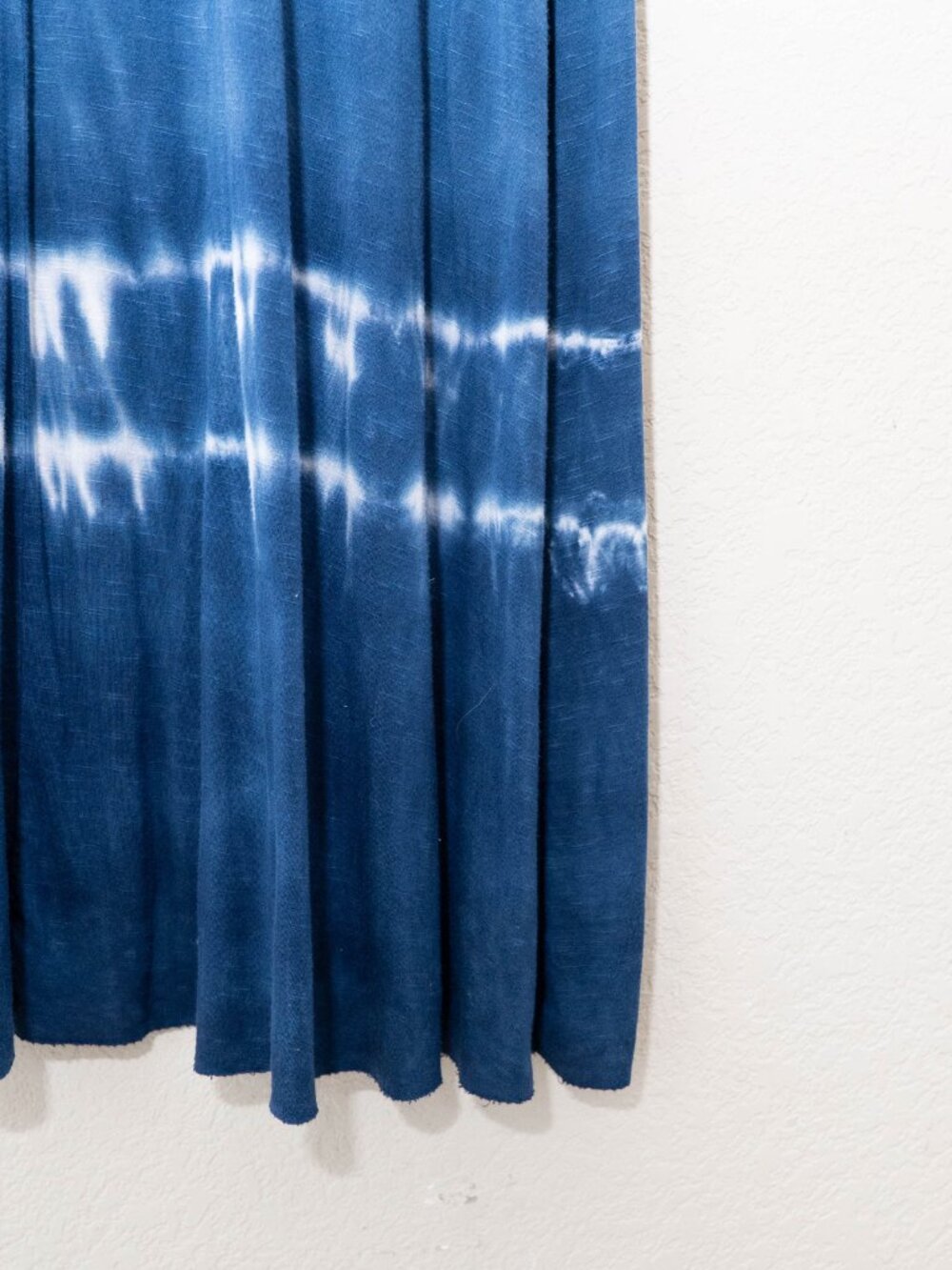 Lucky Brand Tie Dye Maxi Dress M L Blue White Strapless Convertible Skirt Boho - Picture 12 of 13